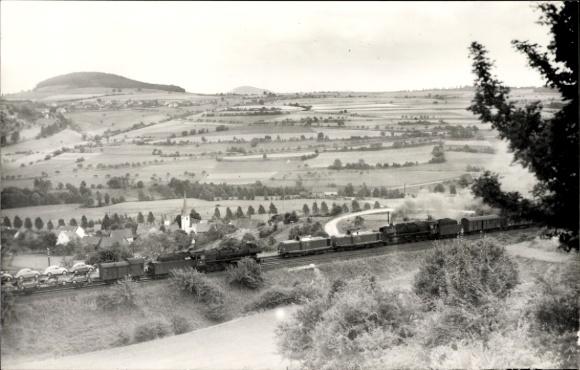 Foto Ak Fotograf Carl Bellingrodt, Deutsche Eisenbahn, Vogelschau
