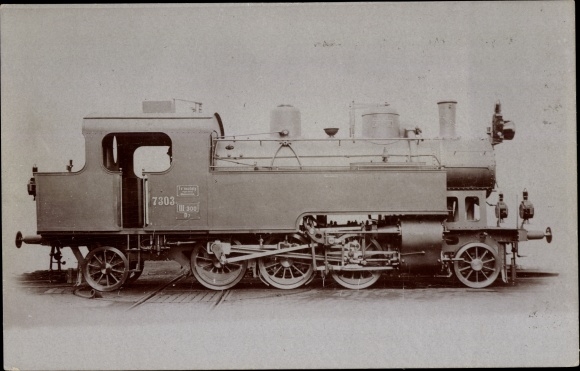 Foto Ak Dampflokomotive Serie 375, 7303, Magyar Kiralys Allamvasutak, Ungarische Staatsbahn