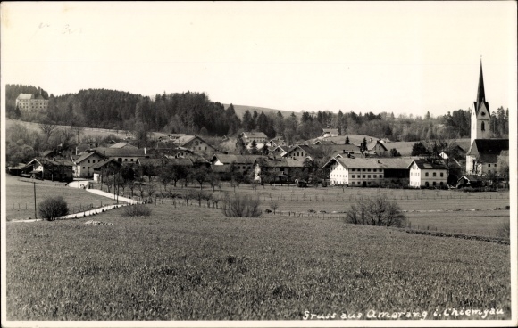 Photo Postcard Amerang in Upper Bavaria, view of the town