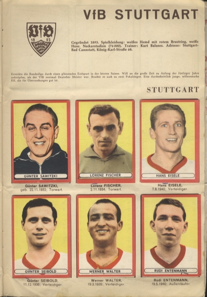 Football album collector's picture album Otto Sicker Verlag, Wiesbaden 1963/64