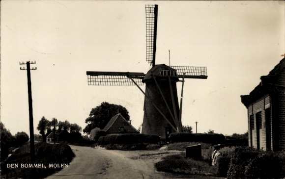 Ak De Bommel Zuid-Holland, Molen