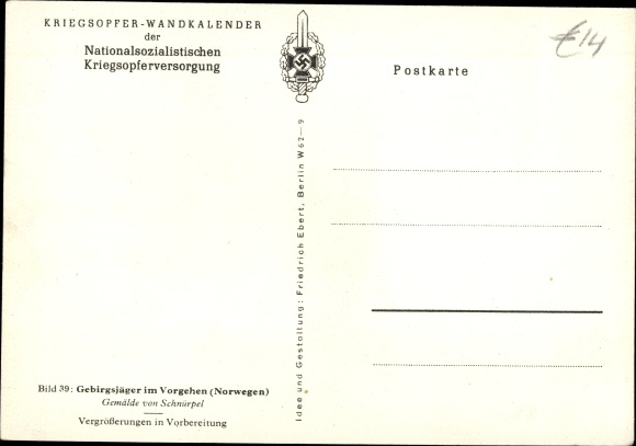 Artist PC üpfel, mountain troops in action, Norway, NS war victims supply, image 39