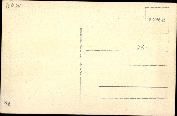 Postcard Visselhövede in Lower Saxony, Ludendorffstrasse