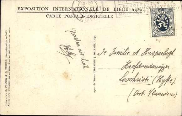 PC Liège Wallonien Liège, Exposition Internationale, World Exhibition 1930, Secteur Sud
