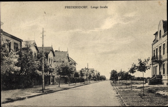 Ansichtkaart Fredersdorf Vogelsdorf bij Berlijn, Lange Straße