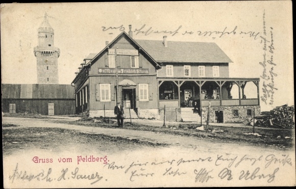 Postcard Niederreifenberg Schmitten im Taunus, Großer Feldberg, Inn Feldberg Turm
