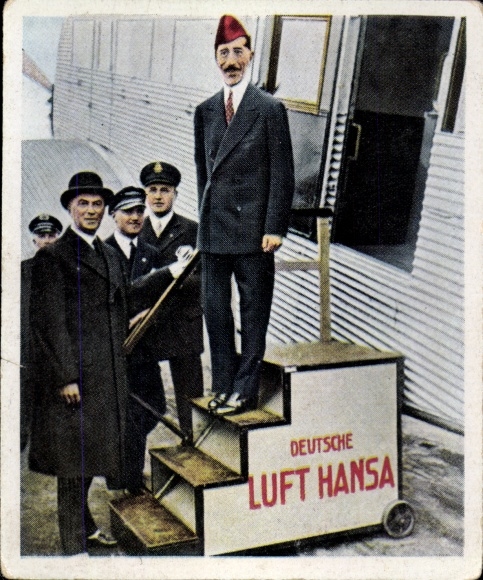 Obraz kolekcjonerski okres powojenny nr 190 maj 1932 Król Iraku Feisal w Berlinie, lotnisko Tempelhof