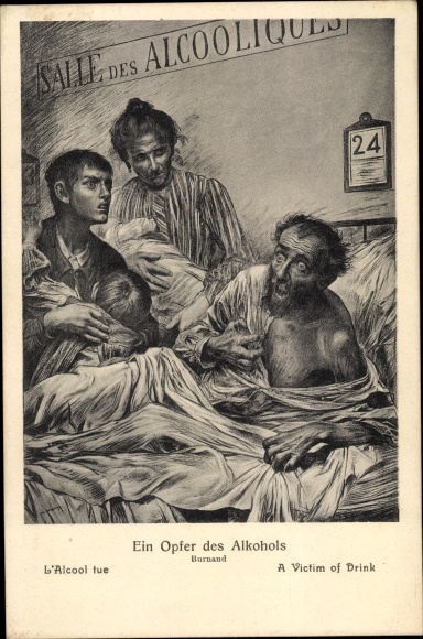 Artist PC Burnand, A Victim of Alcohol, Salle des Alcooliques