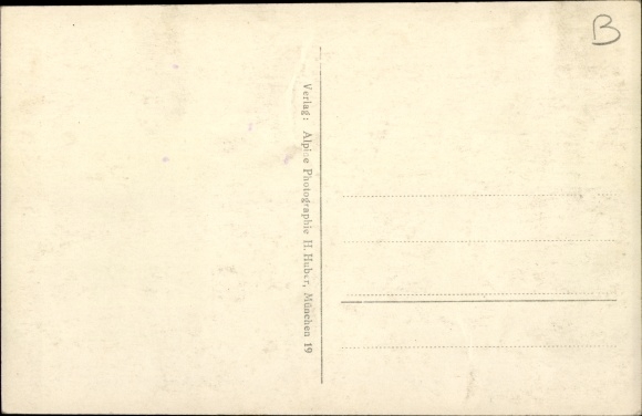 Postcard Zugspitze, Meteorologist. Station, view of the Platt, Hohe Munde, Inn Valley, Zillerthal Alps