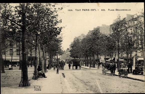 Ansichtkaart Parijs XV Vaugirard, Place Béaugrenelle