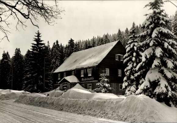 Ak Waldbärenburg Bärenburg Altenberg im Erzgebirge, Gaststätte Riedelmühle