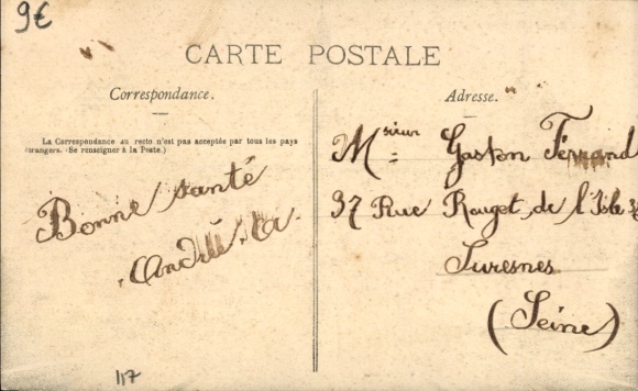 Postcard Grand-Montrouge Hauts de Seine, Town Hall