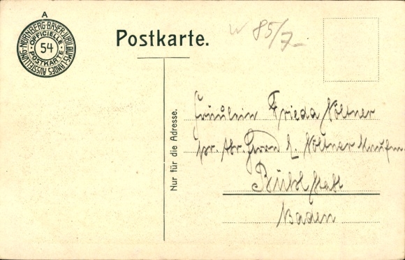 Postcard Nuremberg in Middle Franconia Bavaria, Bavarian Jubilee State Exhibition 1906, Kunsthalle