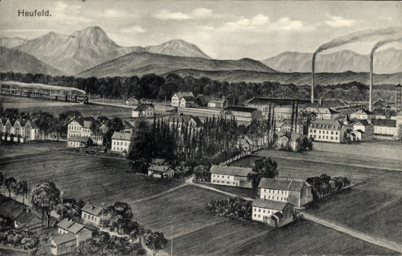 Postcard Bruckmühl in Oberbayern, Heufeld