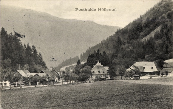 Ak Posthalde Breitnau im Schwarzwald, Höllental