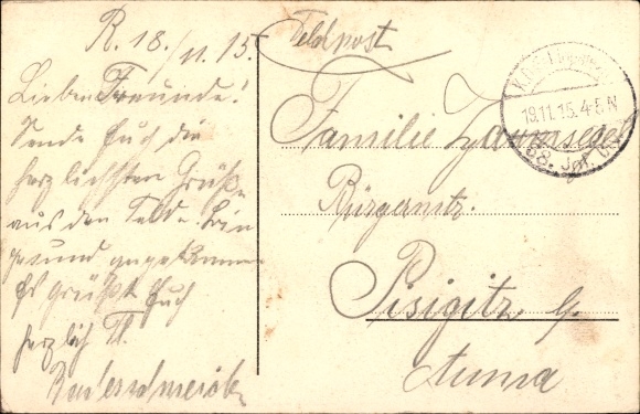 Postcard Chauny Aisne, The Station