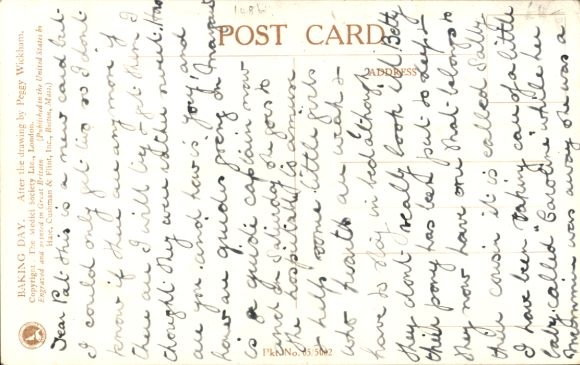 Artist Postcard Wickham, Peggy, Baking Day, Humanized Panda Family Bakes