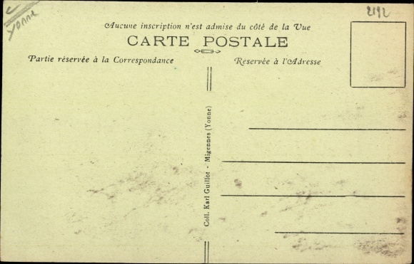 Postcard Vergigny Yonne, Le Pont en Gare de Saint Florentin Vergigny