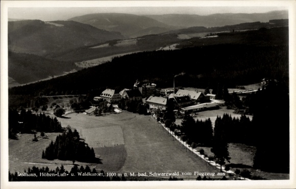 Ak Rothaus Grafenhausen im Schwarzwald, Fliegeraufnahme