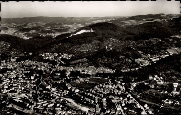 Postcard Weinheim an der Bergstraße Baden, aerial photograph
