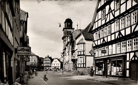 PC Lauterbach an der Lauter Vogelsbergkreis, market square, half-timbered houses