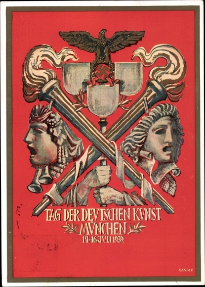 Artist PC Kaspar, Munich, Day of German Art, 14-16. July 1939