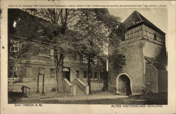 Postcard Bad Düben an der Mulde Saxony, Old Historic Castle