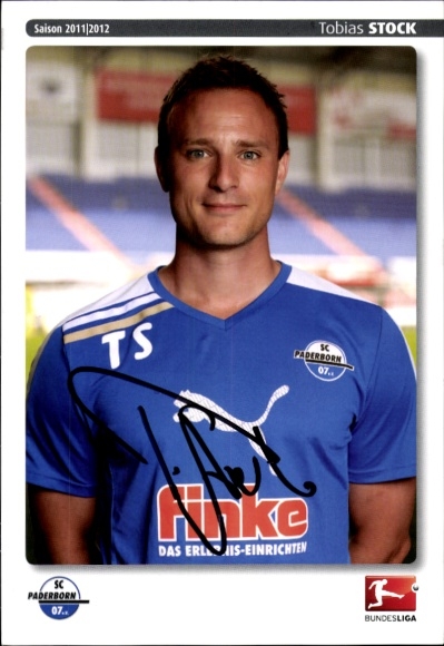 Autograph card Athletics coach Tobias Stock, SC Paderborn 07, autograph
