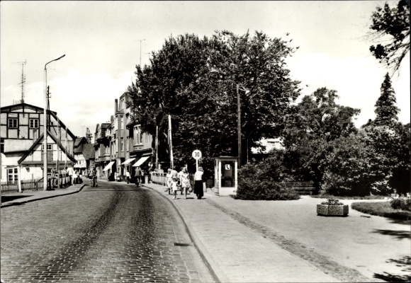 Postcard Lübz in Mecklenburg, Rudolf-Breitscheid-Strasse