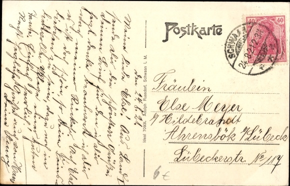 Postcard Schwaan in Mecklenburg, Gesellschaftshaus Lindenbruch