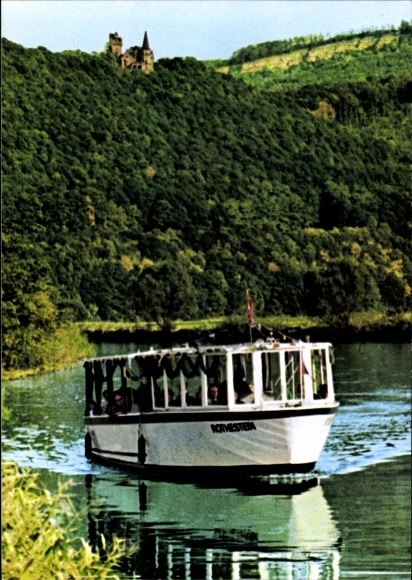 Postcard Bad Sooden Allendorf on the Werra Hessen, passenger shipping, MS Rothestein, Rothestein Castle