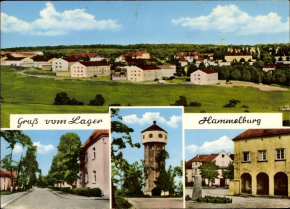 Postcard Hammelburg in Lower Franconia Bavaria, Greetings from the Hammelburg camp