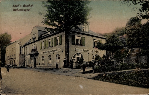 Ak Kuhschnappel Sankt Egidien in Saksen, Gasthof Kuhschnappel