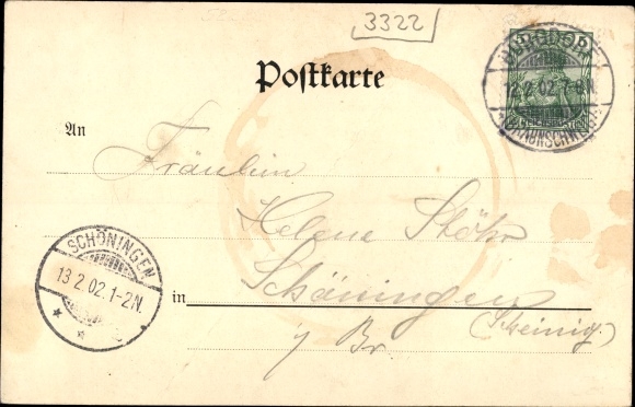 Postcard Nordassel Burgdorf district of Wolfenbüttel, inn v. Carl Addicted, Church, Economist Bode