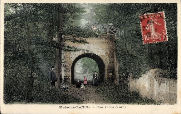 Postcard Maisons Laffitte Yvelines, Pont Talma Parc