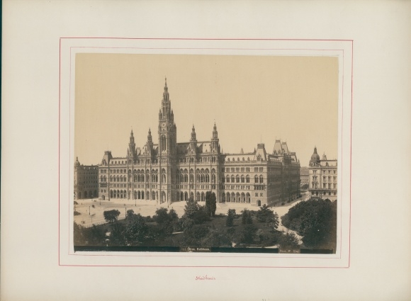Photo Vienna 1 inner old town, around 1870, town hall