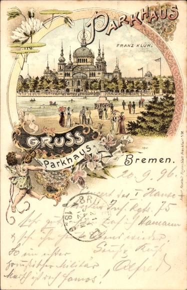 Chromo-Litho Hanseatic City of Bremen, parking garage