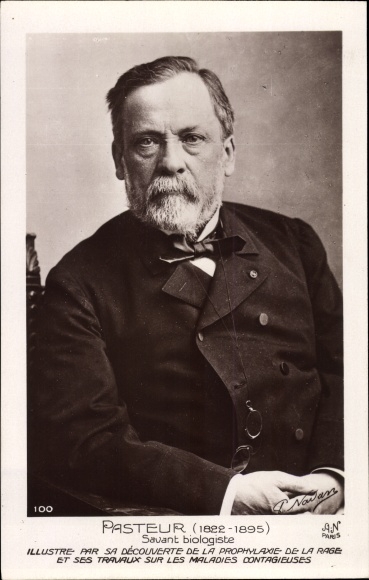 Postcard Louis Pasteur, French chemist