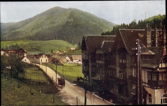 Postcard Steinhaus am Semmering Styria, partial view