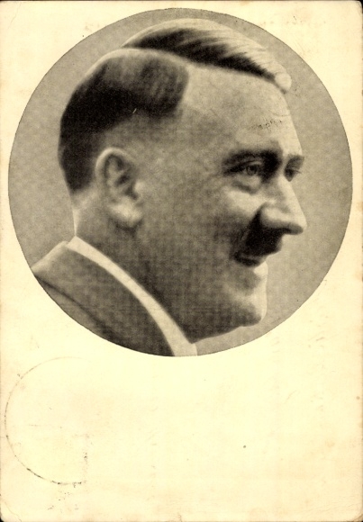 Postcard Führer and Reich Chancellor Adolf Hitler, Portrait, Men of the Time No. 91