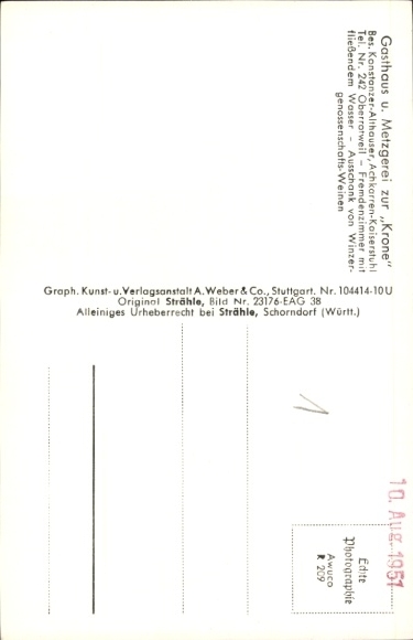 Ak Achkarren Vogtsburg in de Kaiserstuhl, luchtfoto