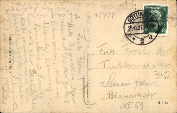 Postcard Nörten in Lower Saxony, views from Stiftsplatz