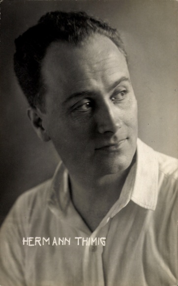 Foto Ak Schauspieler Hermann Thimig, Portrait