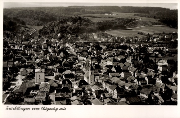 Ak Treuchtlingen im Altmühltal Mittelfranken, Fliegeraufnahme