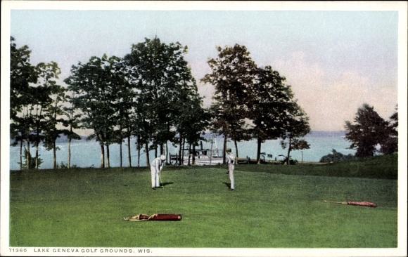 Ak Lake Geneva Wisconsin USA, Golfplätze