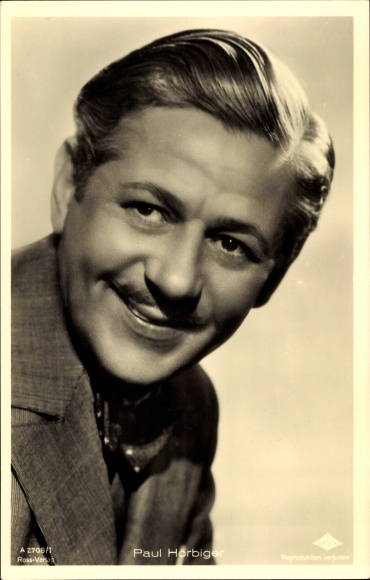 Postcard actor Paul Hörbiger, portrait, Ross Verlag No. A 2706/1