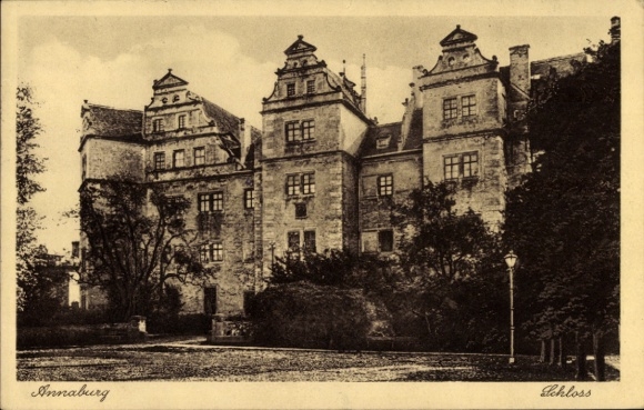 Postcard Annaburg Saxony Anhalt, Castle