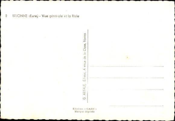 Postcard Brionne Eure, General view, La Risle