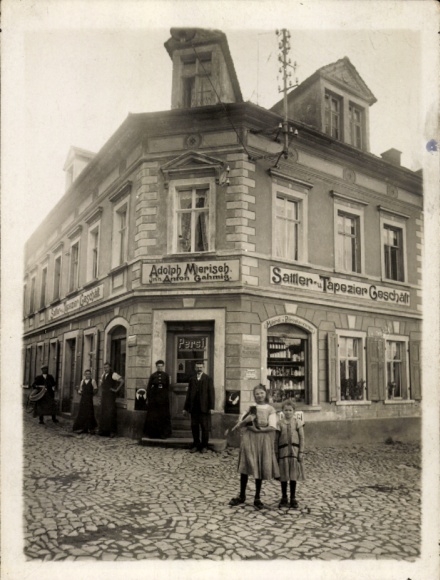Photo PC Elstra in Lusatia, Adolph Mierisch, saddler and upholsterer
