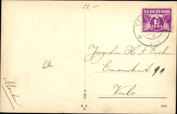 Ak Veendam Groningen Nederland, Molenstreek